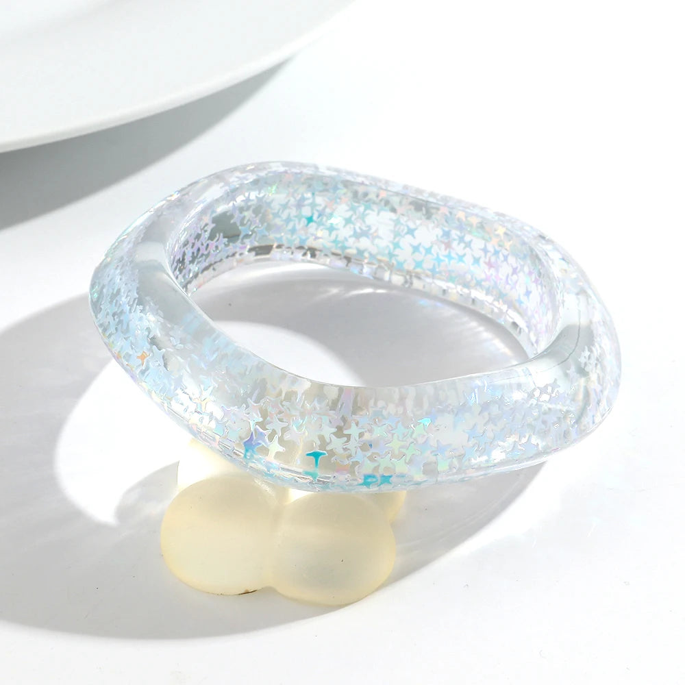 Glitter Riot Bangle (2.70" diameter) - 6 colors - Hello Baabs LLC 