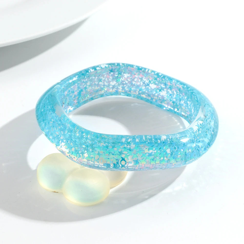 Glitter Riot Bangle (2.70" diameter) - 6 colors - Hello Baabs LLC 