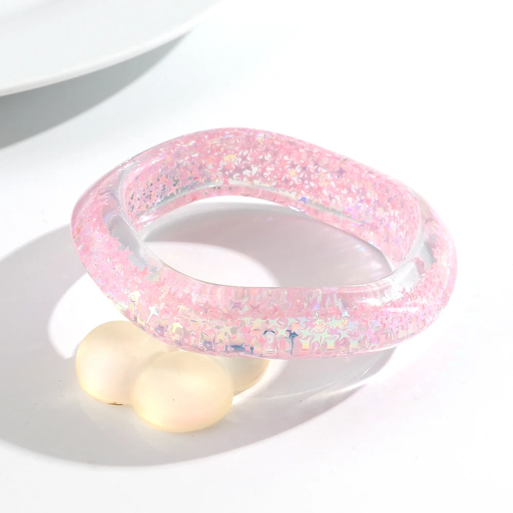 Glitter Riot Bangle (2.70" diameter) - 6 colors - Hello Baabs LLC 