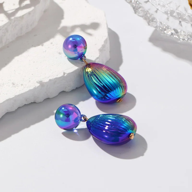 Glow Shift Earrings (2 sizes) - 12 colors - Hello Baabs