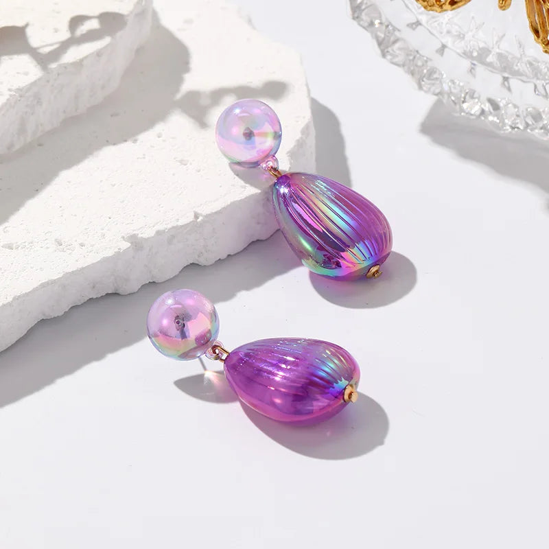 Glow Shift Earrings (2 sizes) - 12 colors - Hello Baabs