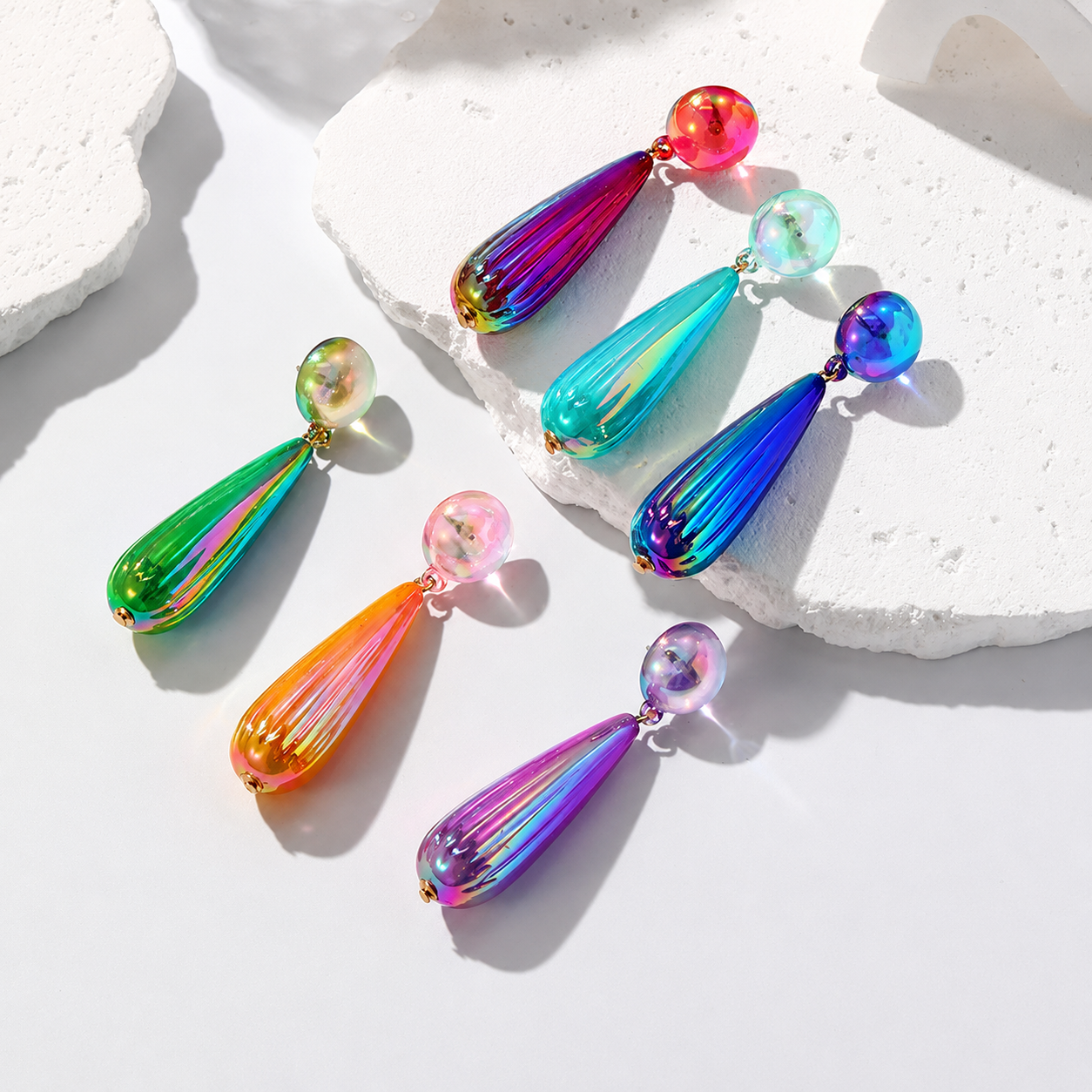 Glow Shift Earrings (2 sizes) - 12 colors - Hello Baabs