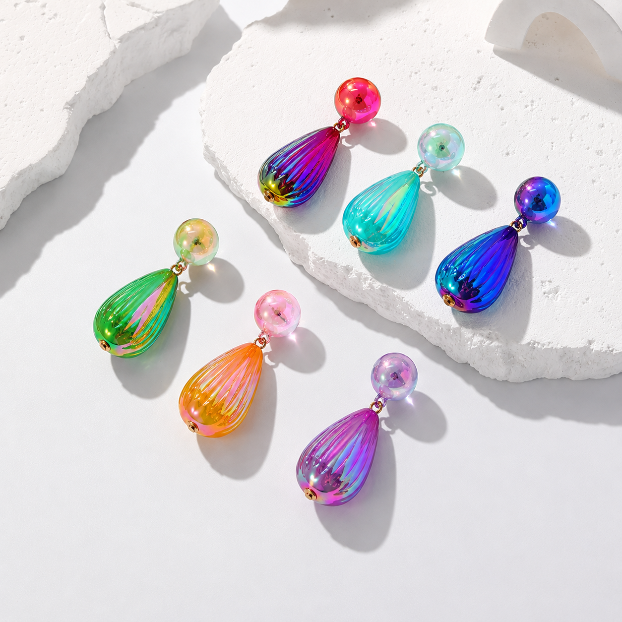 Glow Shift Earrings (2 sizes) - 12 colors - Hello Baabs