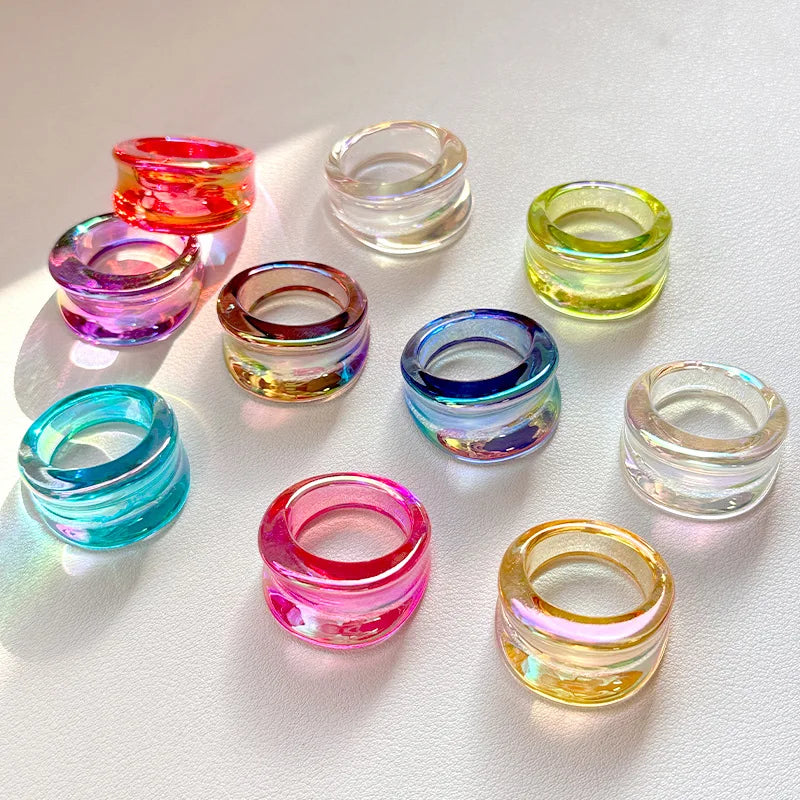 Glowbound Stack Ring (size 7) - 8 colors - Hello Baabs LLC 