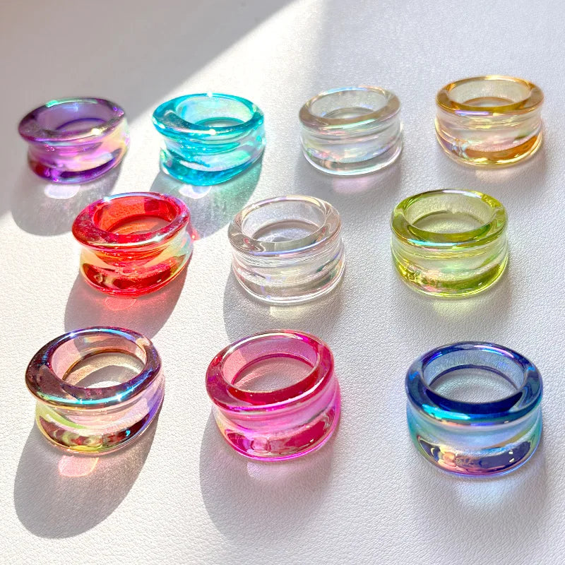 Glowbound Stack Ring (size 7) - 8 colors - Hello Baabs LLC 