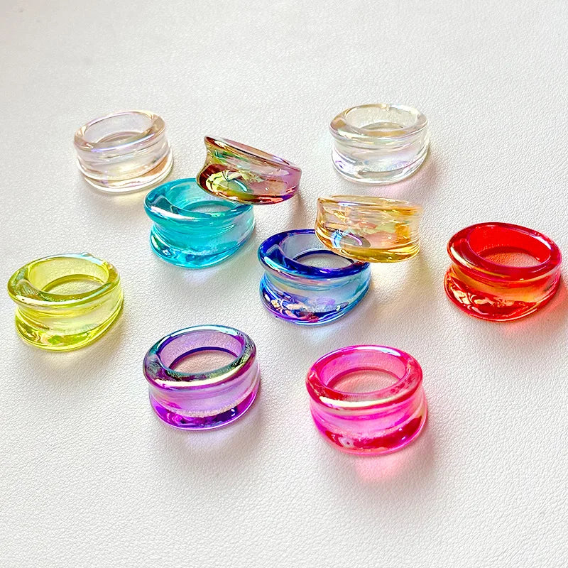Glowbound Stack Ring (size 7) - 8 colors - Hello Baabs LLC 