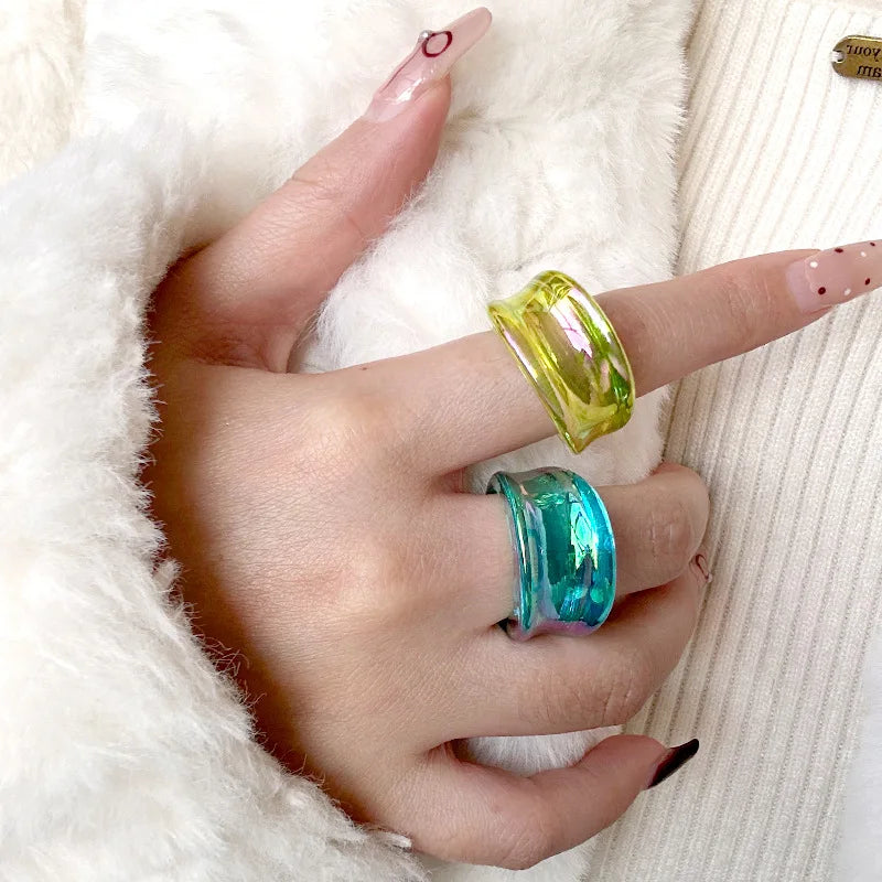 Glowbound Stack Ring (size 7) - 8 colors - Hello Baabs LLC 