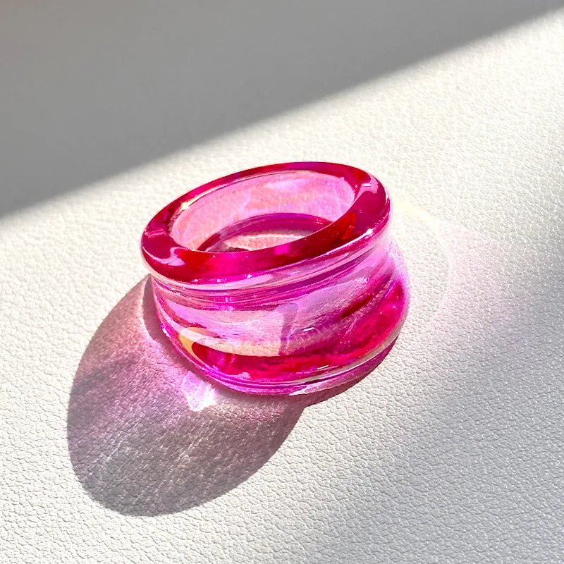 Glowbound Stack Ring (size 7) - 8 colors - Hello Baabs LLC 