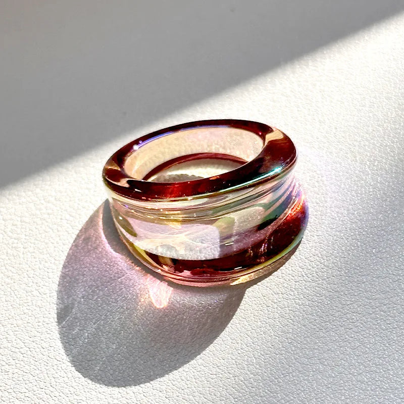 Glowbound Stack Ring (size 7) - 8 colors - Hello Baabs LLC 