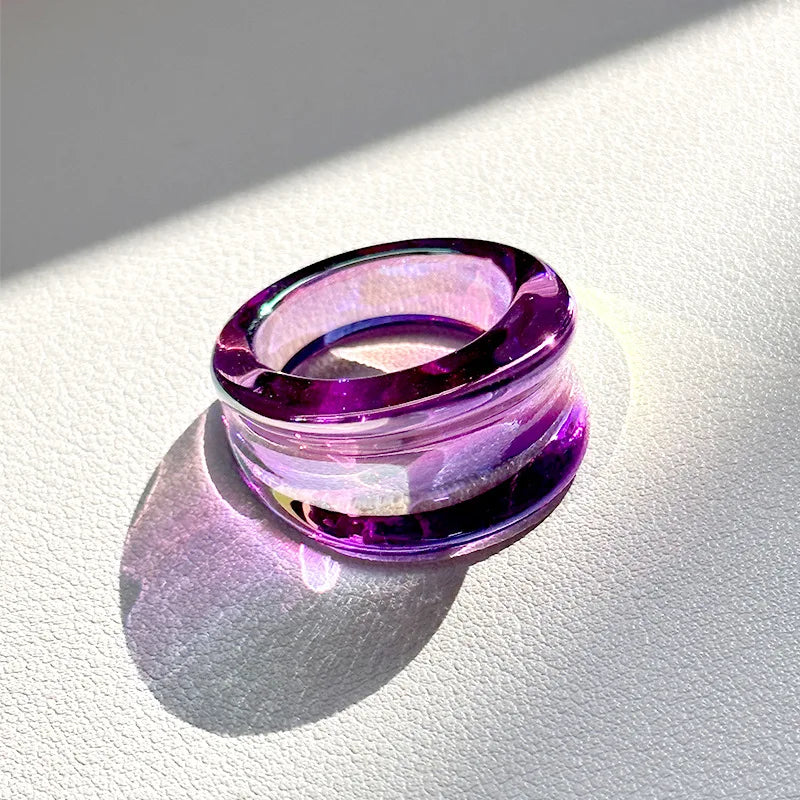 Glowbound Stack Ring (size 7) - 8 colors - Hello Baabs LLC 