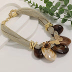 Golden Bloom Collar Necklace - Hello Baabs LLC 