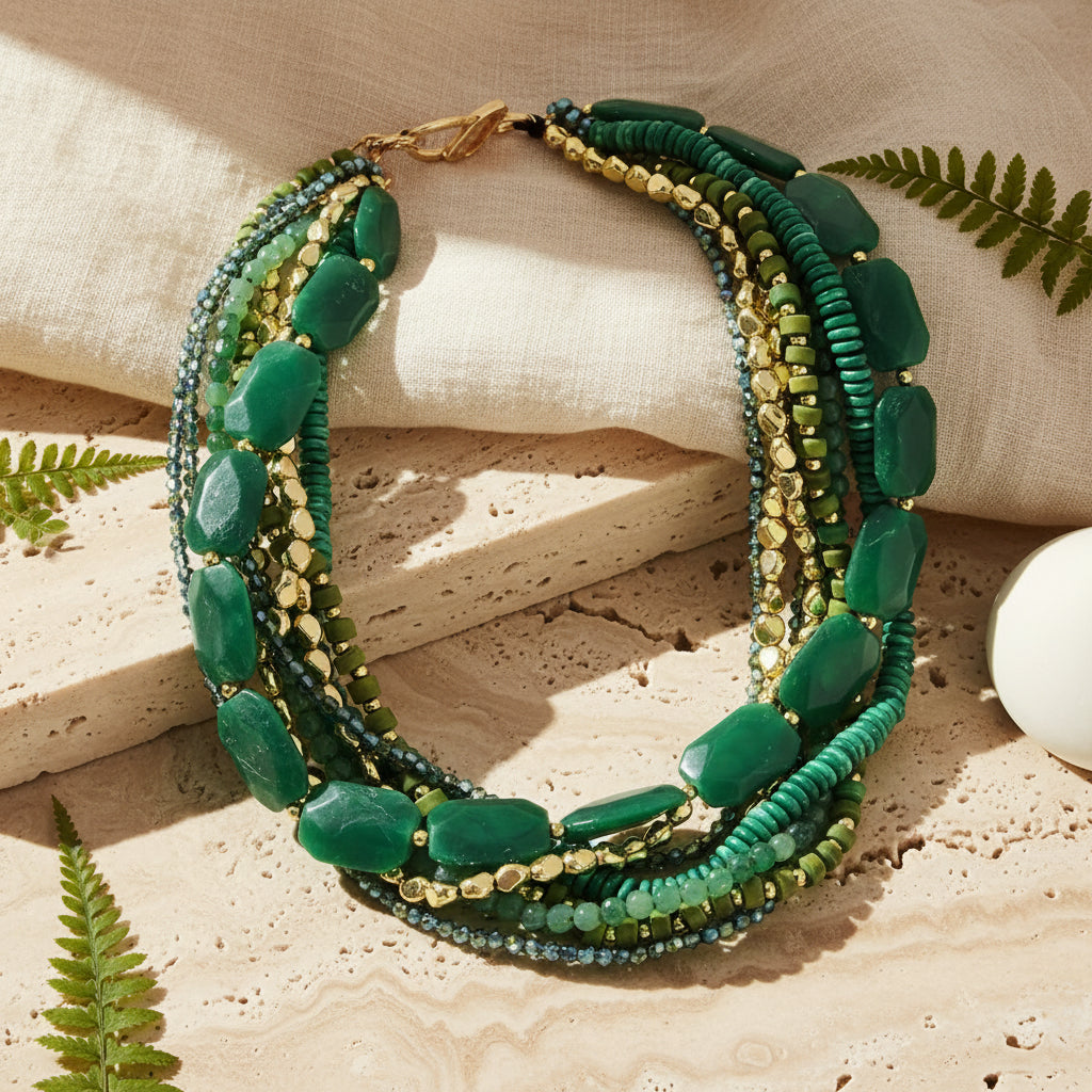 Golden Canyon Layers Necklace - 3 colors - Hello Baabs