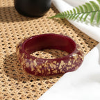 Golden Confetti Bangle Slim Square (2.70" diameter) - 8 colors - Hello Baabs