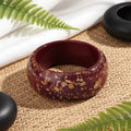 Golden Confetti Bangle Wide Round (2.70" diameter) - 7 colors - Hello Baabs