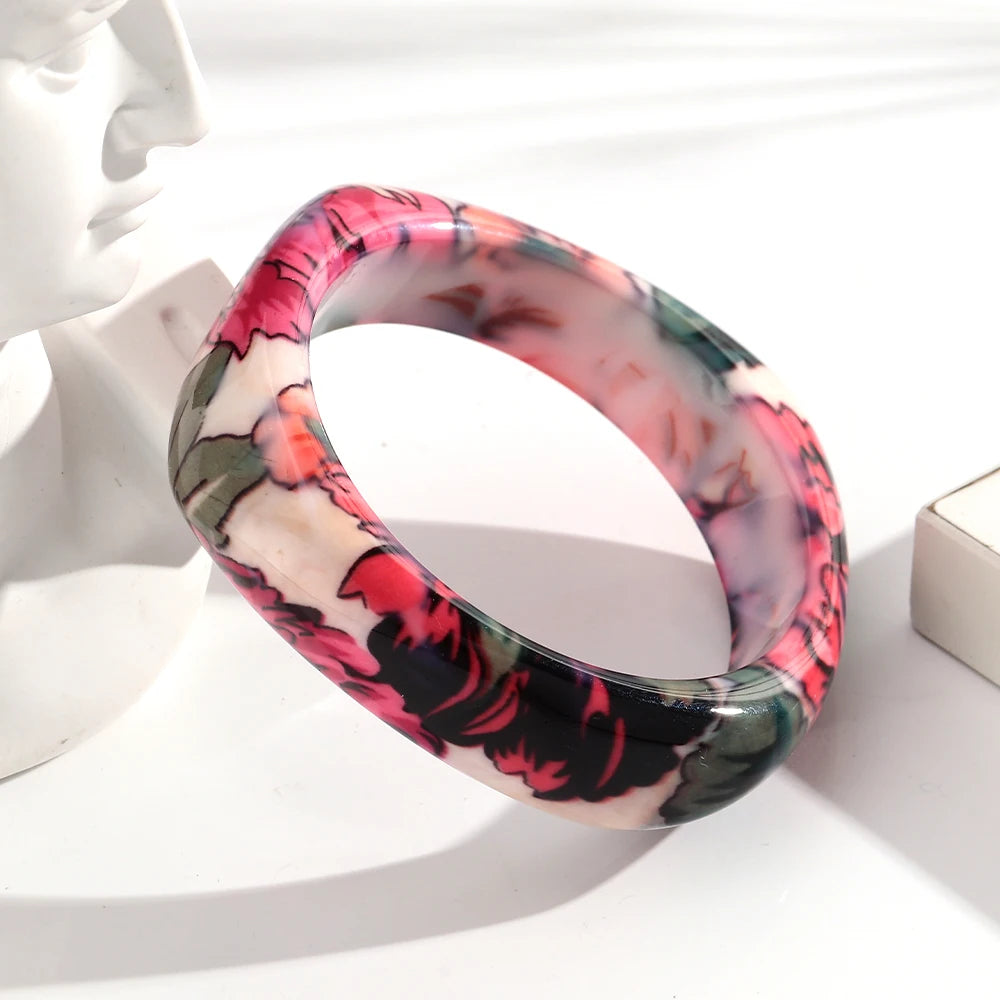 Groovy Garden Bangle (2.60" diameter) - 9 colors - Hello Baabs LLC 