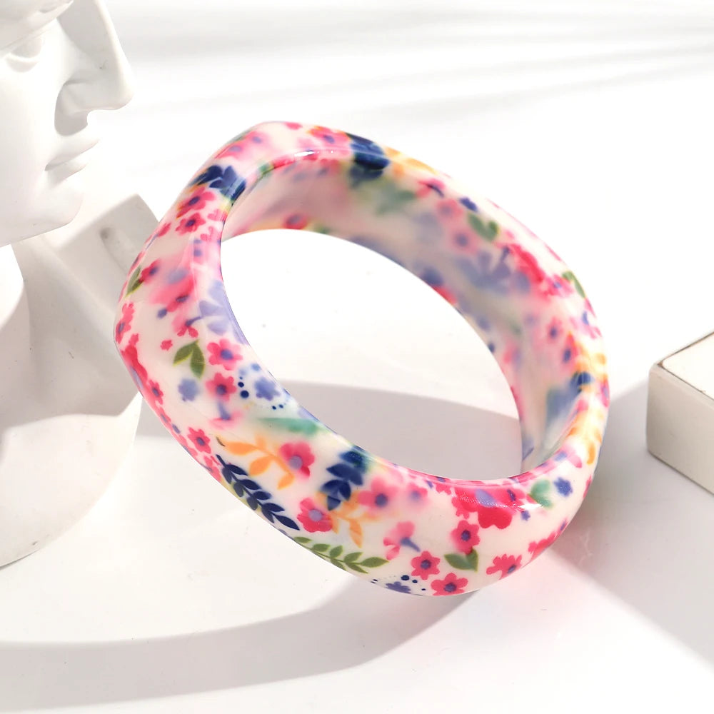 Groovy Garden Bangle (2.60" diameter) - 9 colors - Hello Baabs LLC 