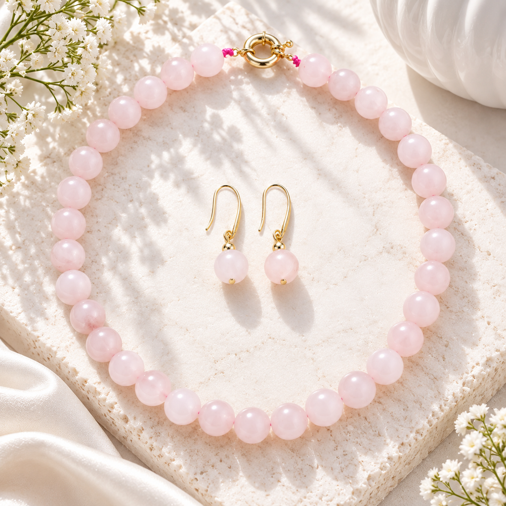 Grounded Glam Necklace & Earrings Set - 6 colors - Hello Baabs