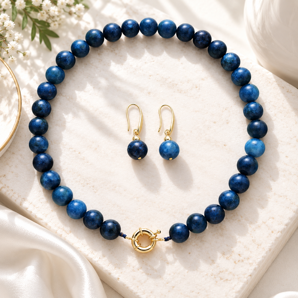 Grounded Glam Necklace & Earrings Set - 6 colors - Hello Baabs