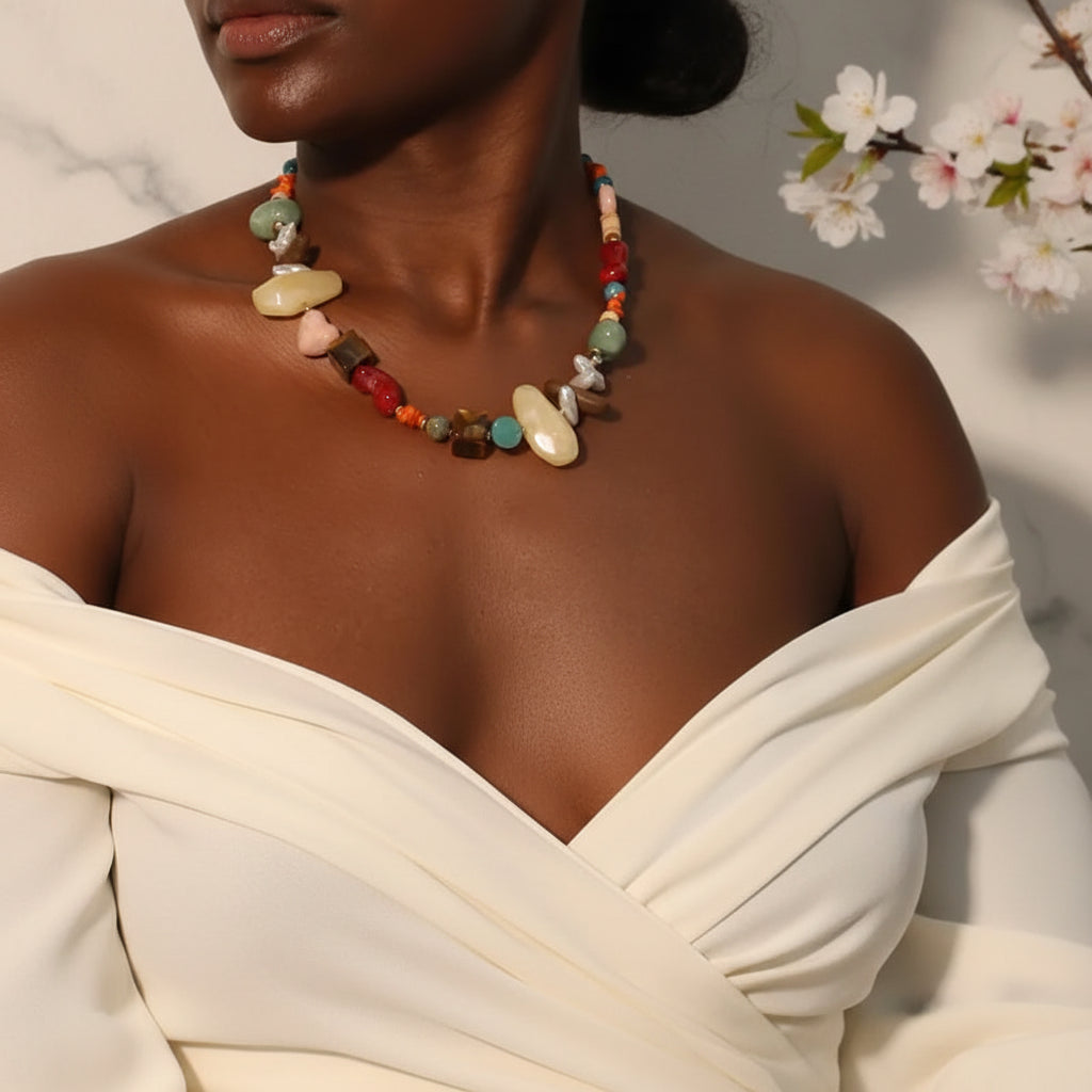 Gypsy Gem Strand Necklace - Hello Baabs