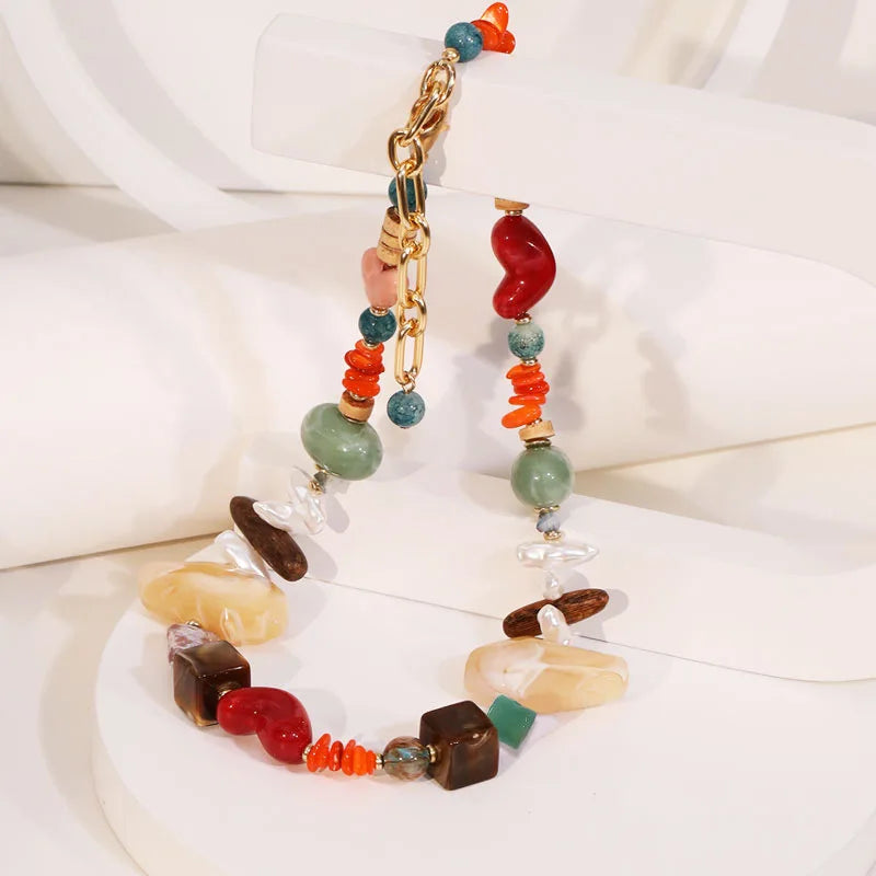 Gypsy Gem Strand Necklace - hello baabs 