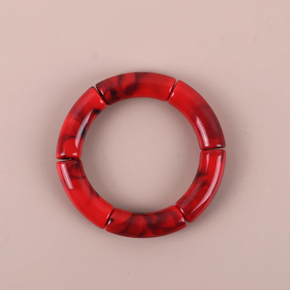 Geo Glow Bamboo Stretch Bangles - 19 colors