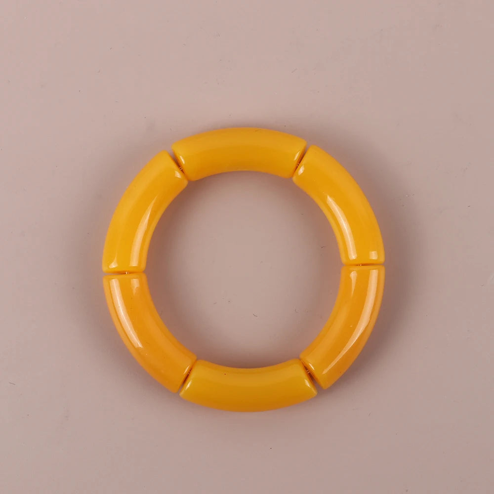 Geo Glow Bamboo Stretch Bangles - 19 colors
