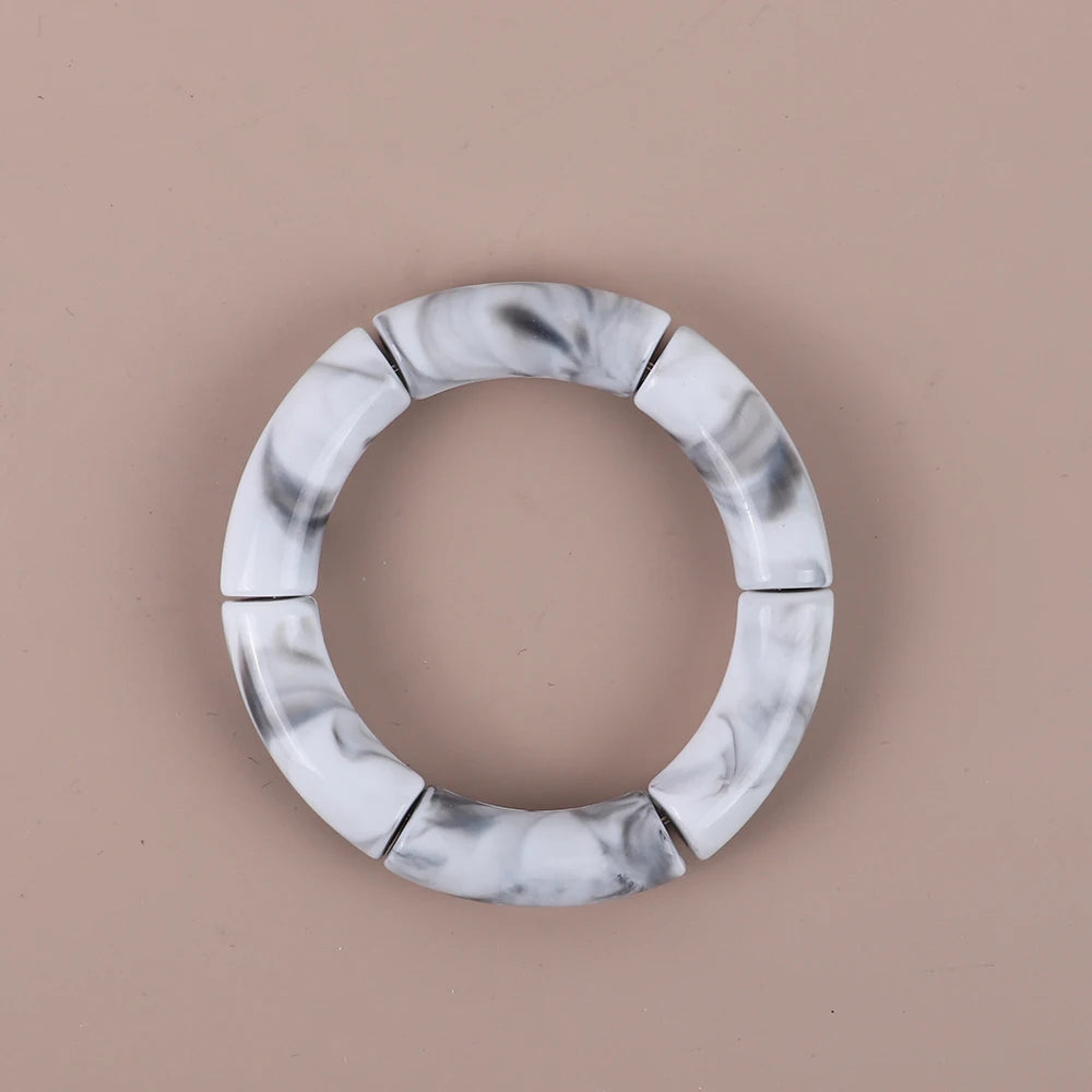 Geo Glow Bamboo Stretch Bangles - 19 colors