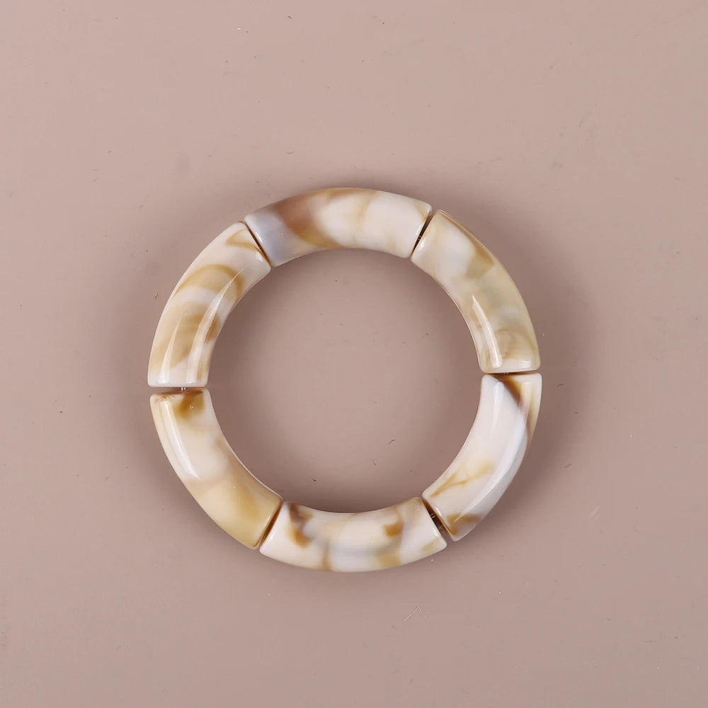 Geo Glow Bamboo Stretch Bangles - 19 colors