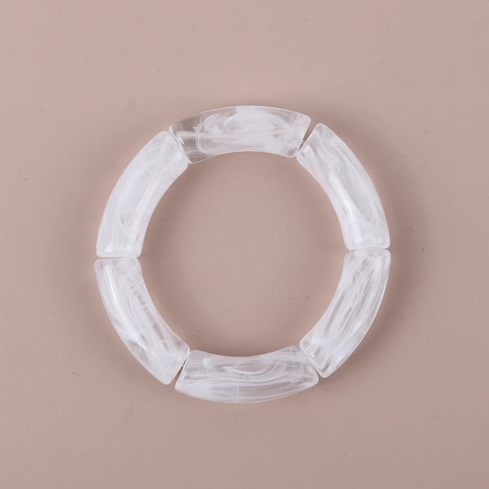 Geo Glow Bamboo Stretch Bangles - 19 colors