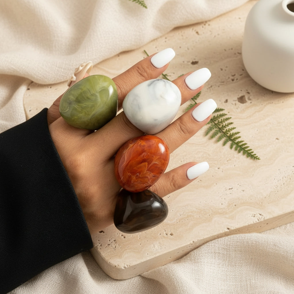 Halo Theory Ring (size 6)- 4 colors or set option - Hello Baabs
