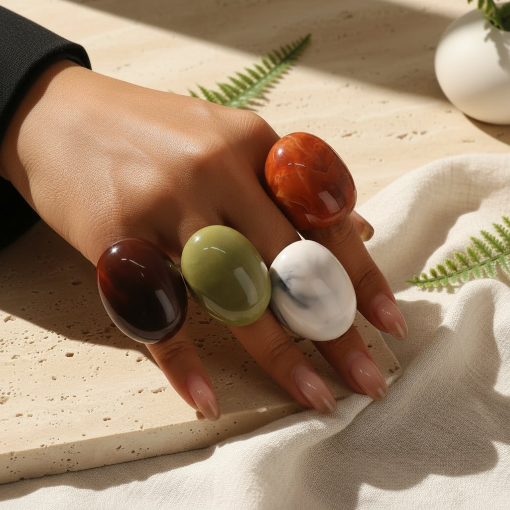 Halo Theory Ring (size 6)- 4 colors or set option - Hello Baabs