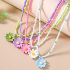 Happy Bloom Charm 5pc Necklace Set - Hello Baabs LLC 