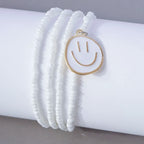 Happy Faces 4pc Bracelet Set - 7 Colors - Hello Baabs LLC 