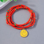 Happy Faces 4pc Bracelet Set - 7 Colors - Hello Baabs LLC 