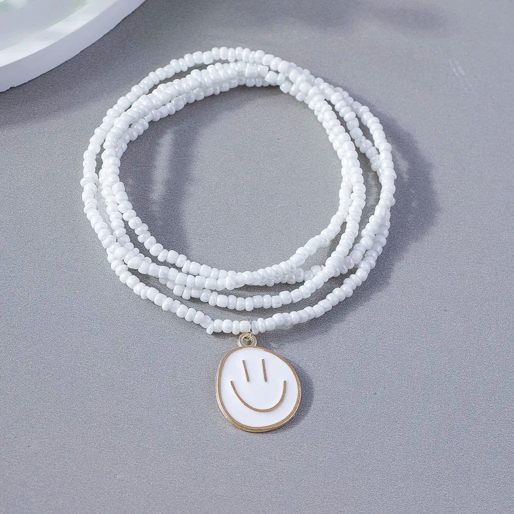 Happy Faces 4pc Bracelet Set - 7 Colors - Hello Baabs LLC 