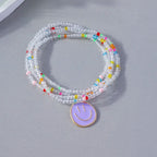 Happy Faces 4pc Bracelet Set - 7 Colors - Hello Baabs LLC 