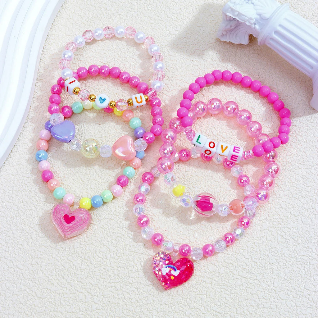 Happy Hearts 6pc Bracelet Bundle - Hello Baabs LLC 