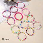 Happy Vibes 12pc Bracelet Bundle - Hello Baabs LLC 