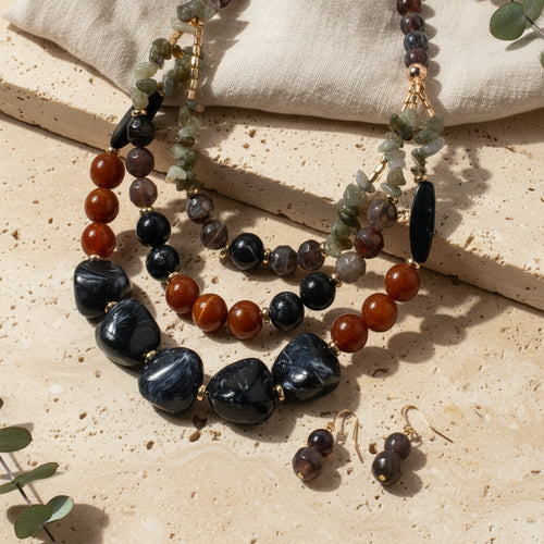 Harmony Spirit Set (necklace & earrings) - 3 colors - Hello Baabs