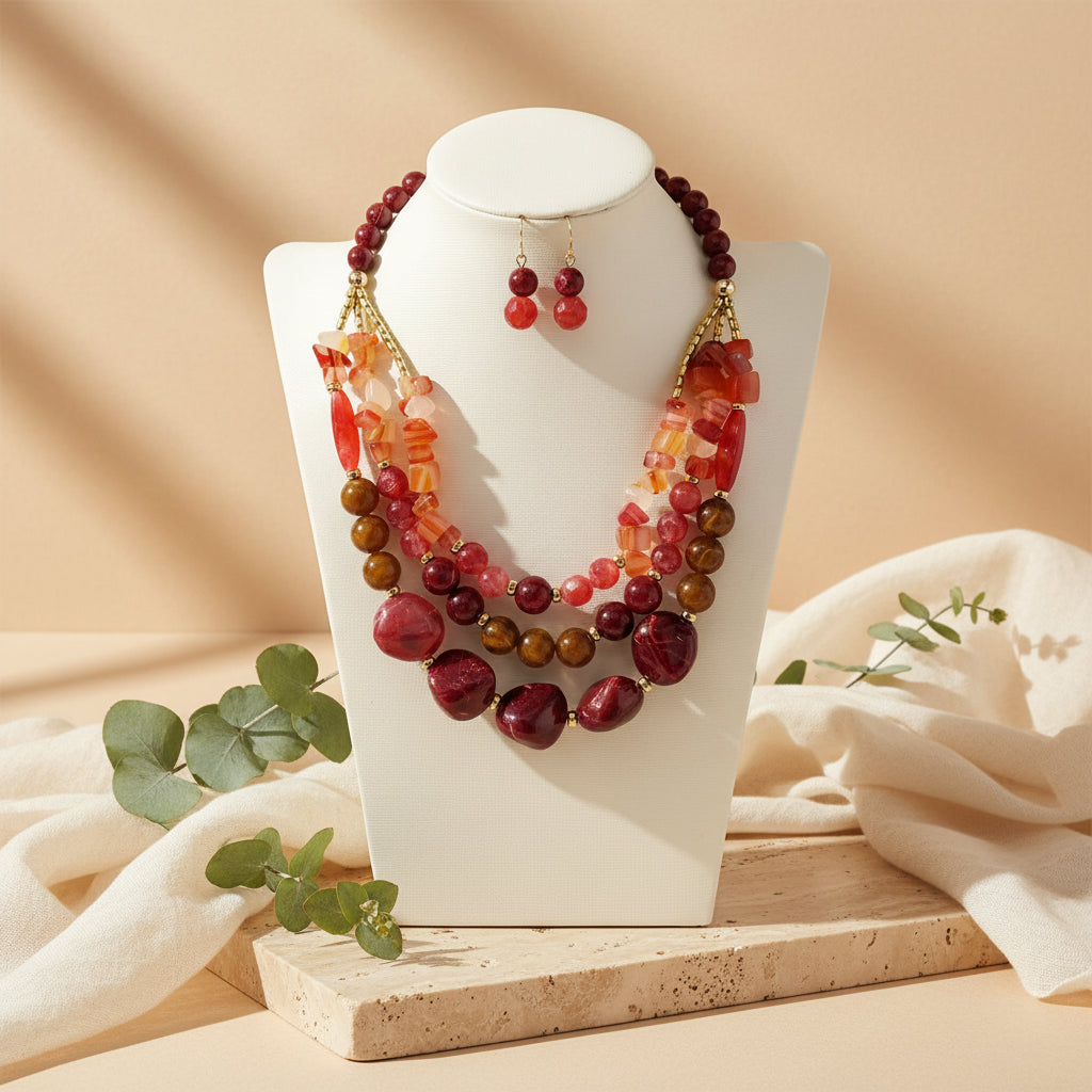 Harmony Spirit Set (necklace & earrings) - 3 colors - Hello Baabs