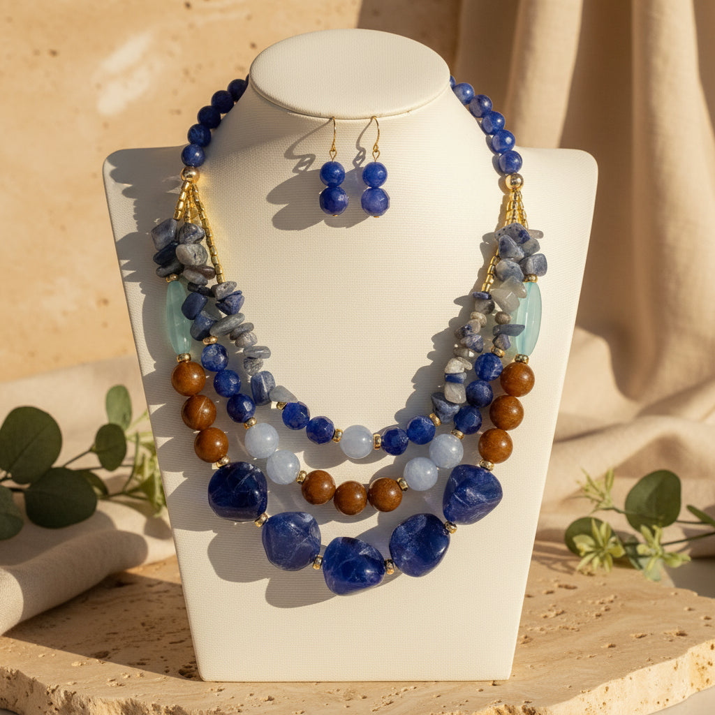 Harmony Spirit Set (necklace & earrings) - 3 colors - Hello Baabs
