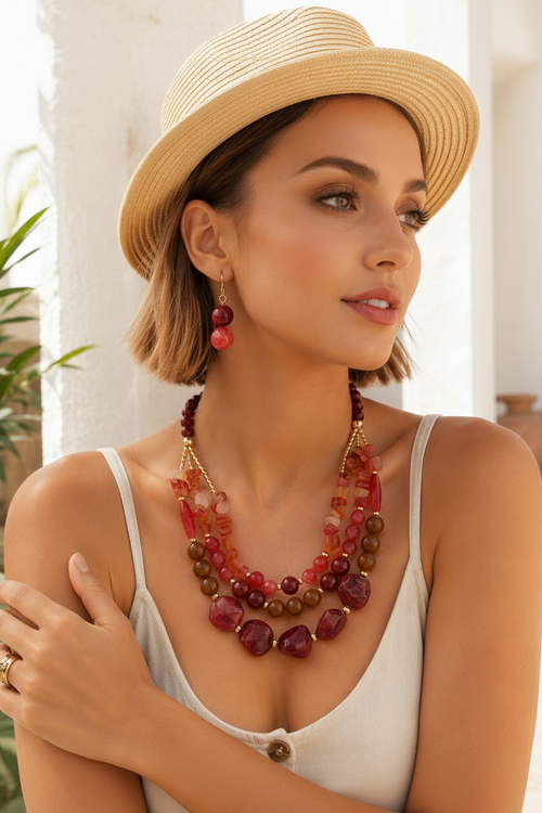 Harmony Spirit Set (necklace & earrings) - 3 colors - Hello Baabs