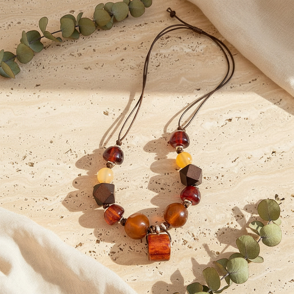 Harvest Moon Beaded Necklace - Hello Baabs