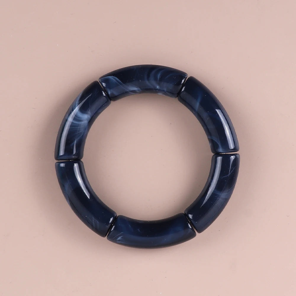 Geo Glow Bamboo Stretch Bangles - 19 colors