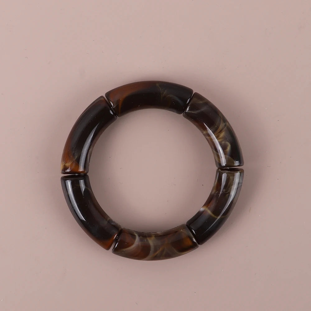 Geo Glow Bamboo Stretch Bangles - 19 colors