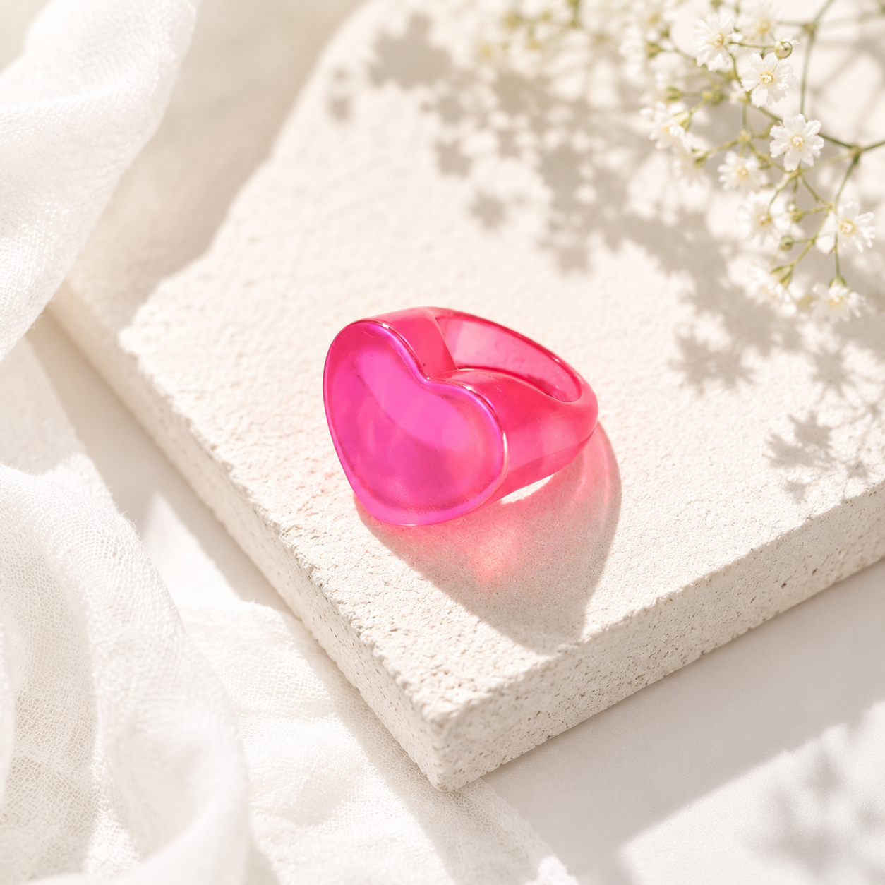 Heartbeat Statement Ring (size 8) - 5 colors - Hello Baabs