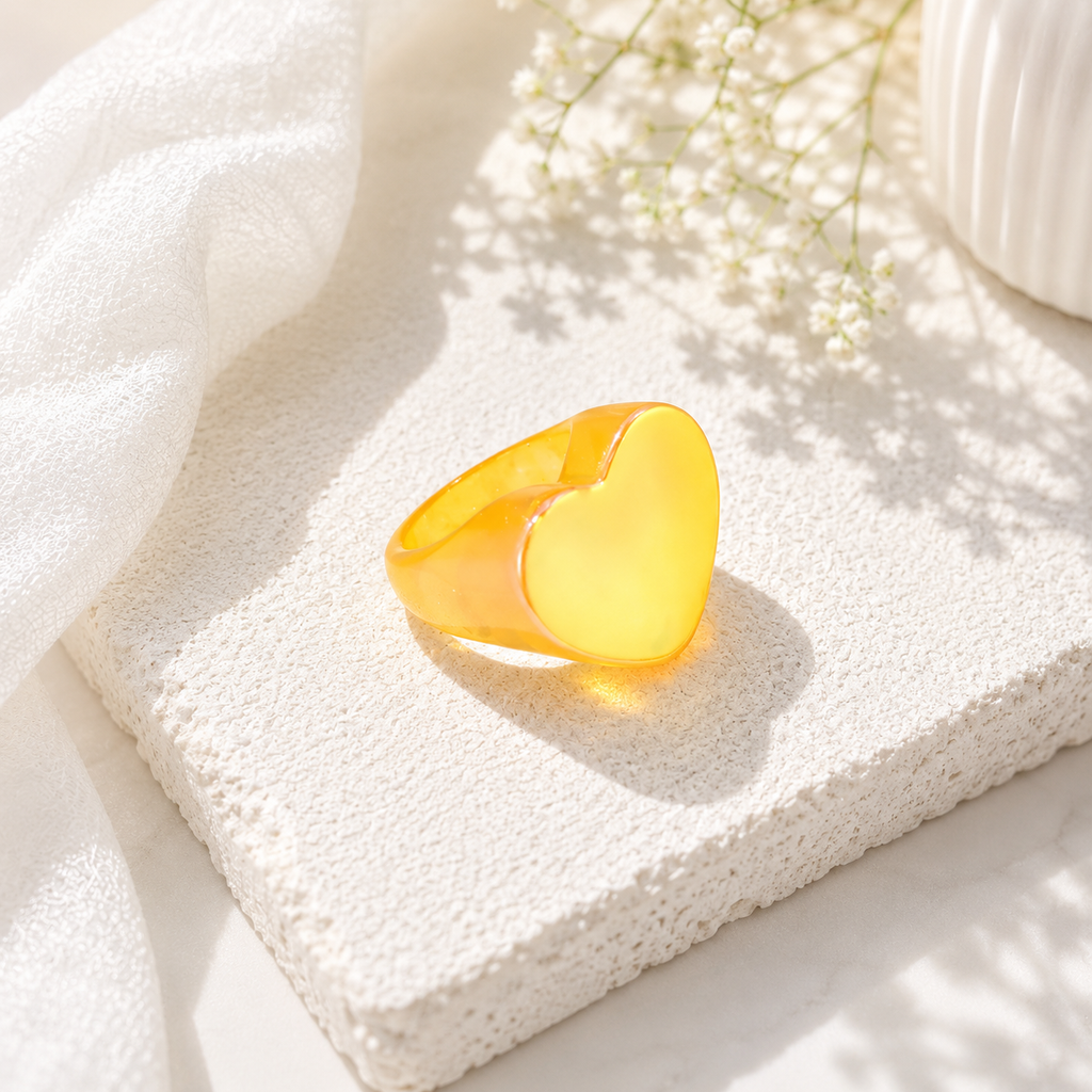 Heartbeat Statement Ring (size 8) - 5 colors - Hello Baabs