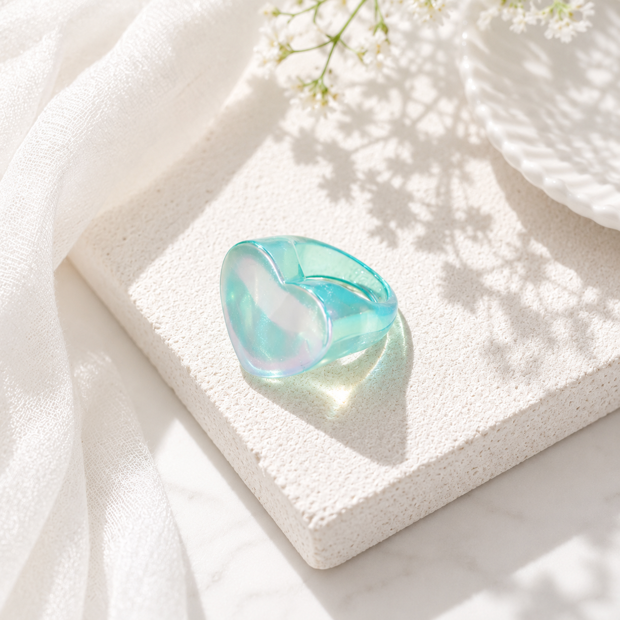 Heartbeat Statement Ring (size 8) - 5 colors - Hello Baabs