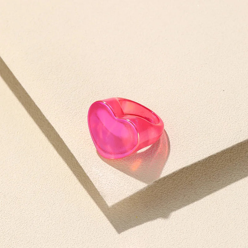 Heartbeat Statement Ring (size 8) - 6 colors - Hello Baabs LLC 