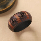 Heritage Pattern Wooden Bangle (2.64" diameter) - 8 variants - Hello Baabs LLC 